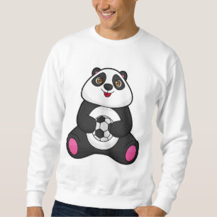Panda as Soccer player with Soccer ball Sweatshirt