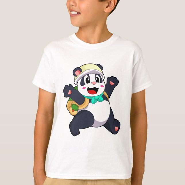Panda as Student T-Shirt (Front)