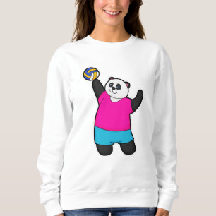 Panda as Volleyball player with Volleyball Sweatshirt