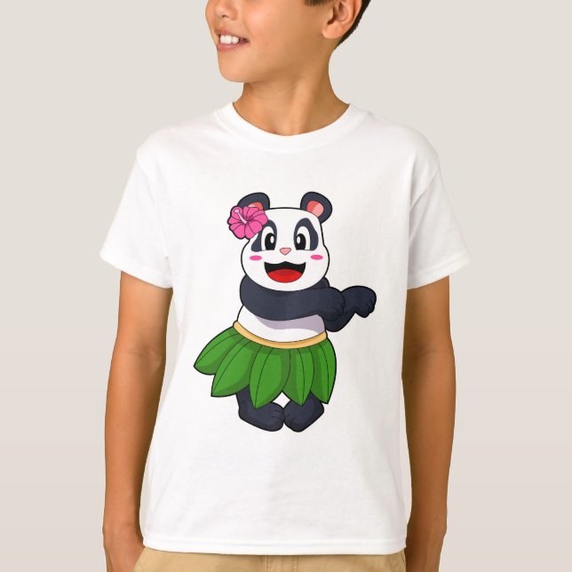 Panda at Ballet Dance T-Shirt (Front)
