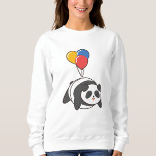 Panda at Birthday with Ballon Sweatshirt