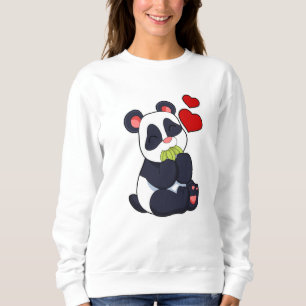 Panda at Eating of Leaves Sweatshirt