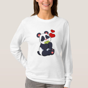 Panda at Eating of Leaves T-Shirt