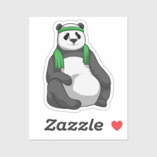 Panda at Fitness with Towel