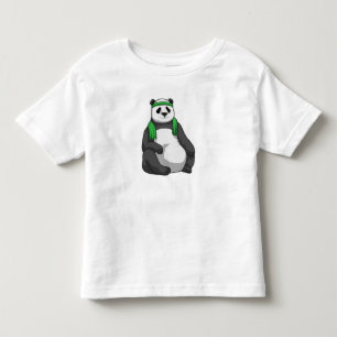 Panda at Fitness with Towel Toddler T-shirt