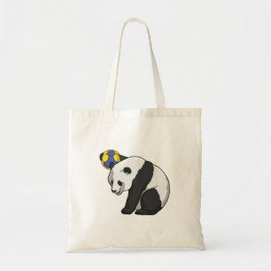 Panda at Handball Sports Tote Bag
