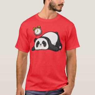 Panda at sleeping with alarm clock 1 T-Shirt