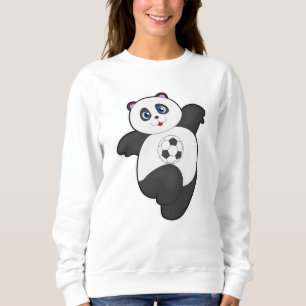 Panda at Soccer Sports Sweatshirt