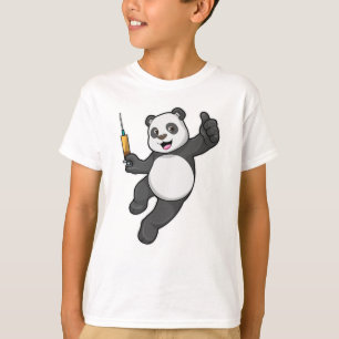 Panda at Vaccination with Syringe T-Shirt