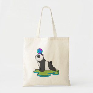 Panda at Yoga Fitness Tote Bag
