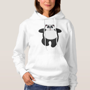 Panda at Yoga Stretching exercise Hoodie