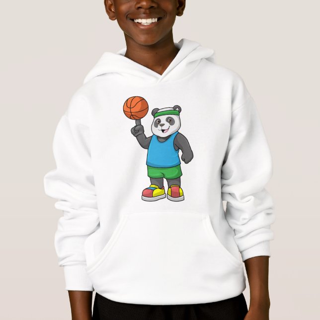 Panda aux sports avec basket-ball (Devant)