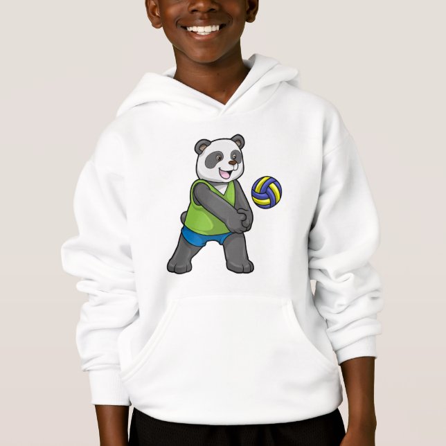 Panda aux sports avec volleyball (Devant)