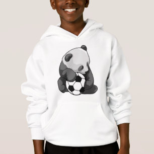 Panda avec balle de football