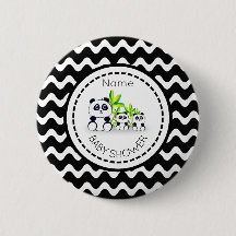 Panda Baby Shower Button