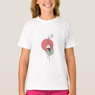 Panda Bamboo Climb Kids T-Shirt