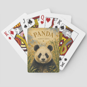Panda Bamboo Grove Wildlife Playing Cards