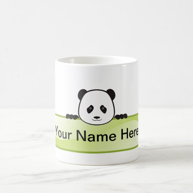 Panda Banner Coffee Mug (Center)