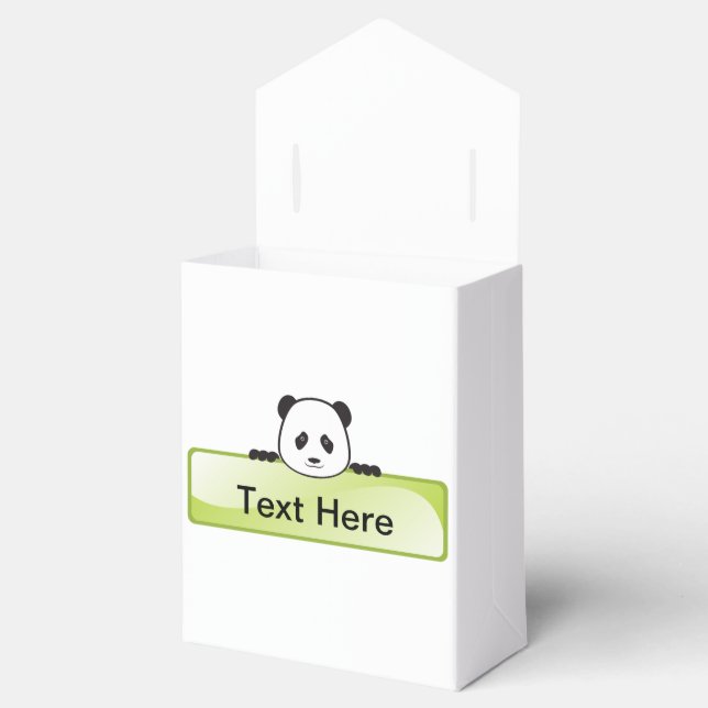 Panda Banner Favor Box (Opened)