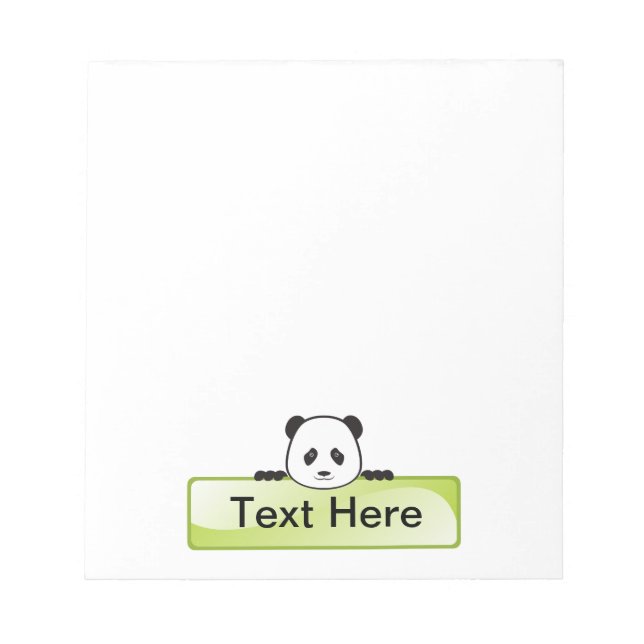 Panda Banner Notepad (Front)