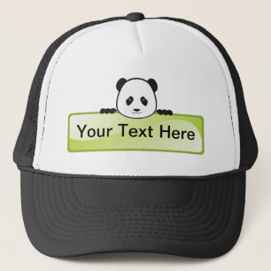 Panda Banner Trucker Hat