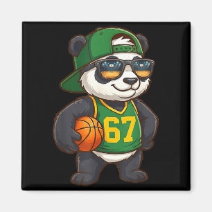 Panda Basketball 67 Gen Alpha Slang Srts Men Boys  Magnet