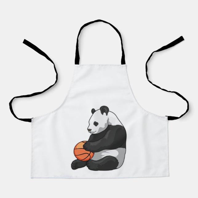 Panda Basketball player Basketball Apron (Front)