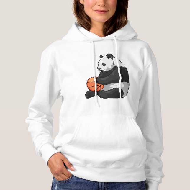 Panda Basketball player Basketball Hoodie (Front)