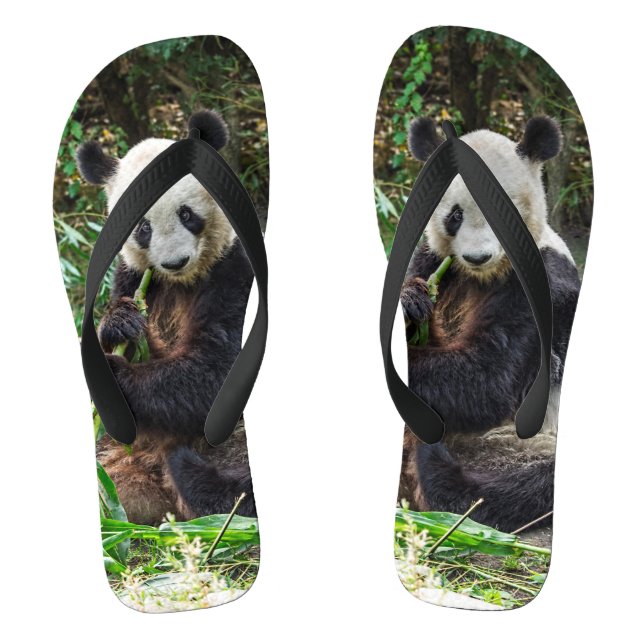 Panda Bear 1 Flip Flops (Footbed)