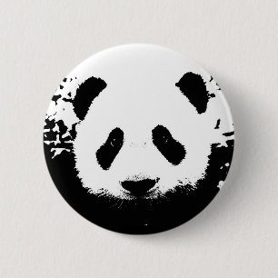 Panda Bear 2 Inch Round Button
