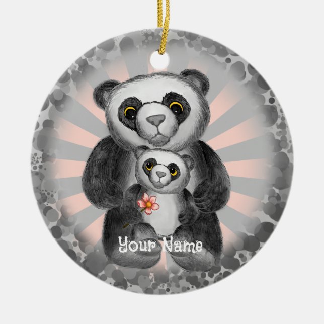 Panda Bear Amour ornement (Devant)