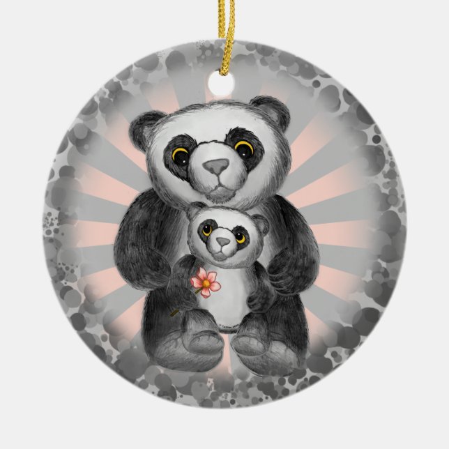 Panda Bear Amour ornement (Devant)