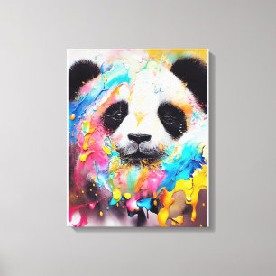 Panda Bear Animal Discovery Adventure Nature Canvas Print