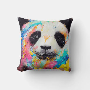 Panda Bear Animal Discovery Adventure Nature Throw Pillow