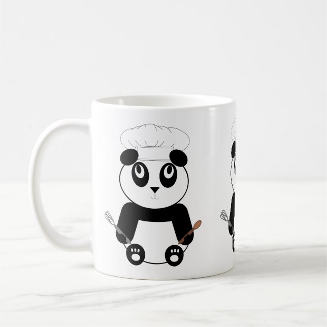 Panda Bear avec Mug casquette du chef (Gauche)