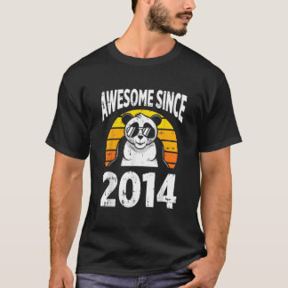 Panda Bear Awesome Since 2014 9Th 9 T-Shirt