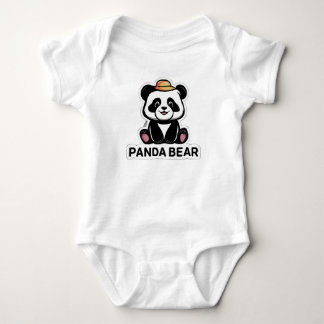 Panda Bear Baby Bodysuit