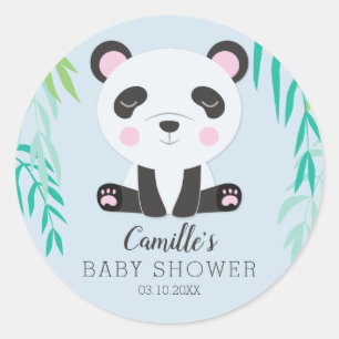Panda Bear Baby Shower Tag Personalized