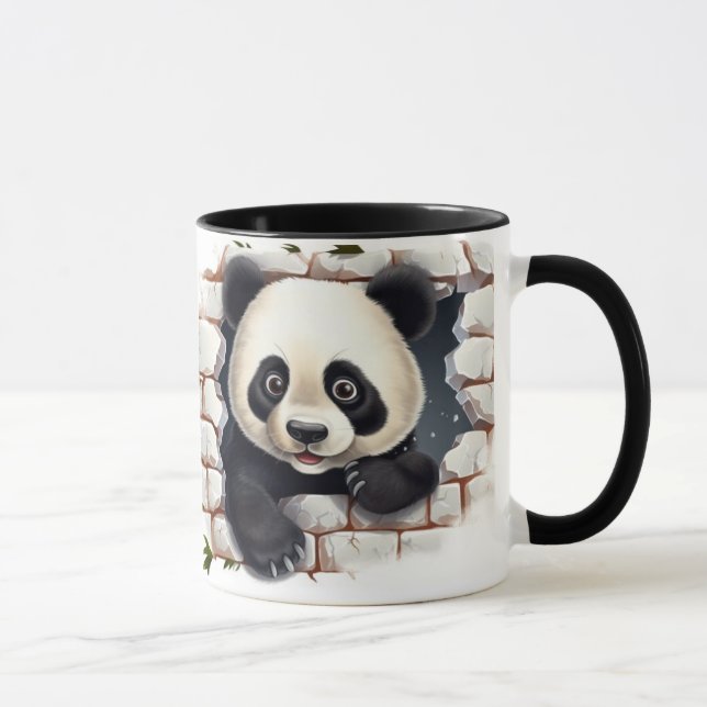 panda bear background mug (Right)