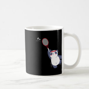 Panda Bear Badminton Player Singles Doubles Ace An Coffee Mug
