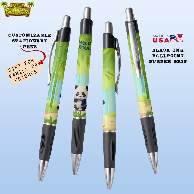 Panda Bear, Bamboo Forest Animal, Wild Soul 🐼🎁 Pen (Panda Bear, Bamboo Forest Wildlife Animal, Wild Soul, Pen 🐼🎁)