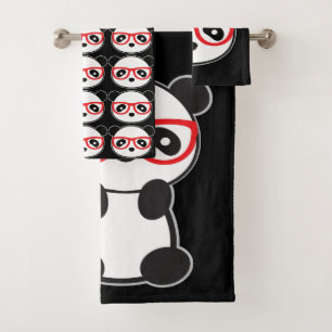 Panda Bear Bathroom Towels - Leon