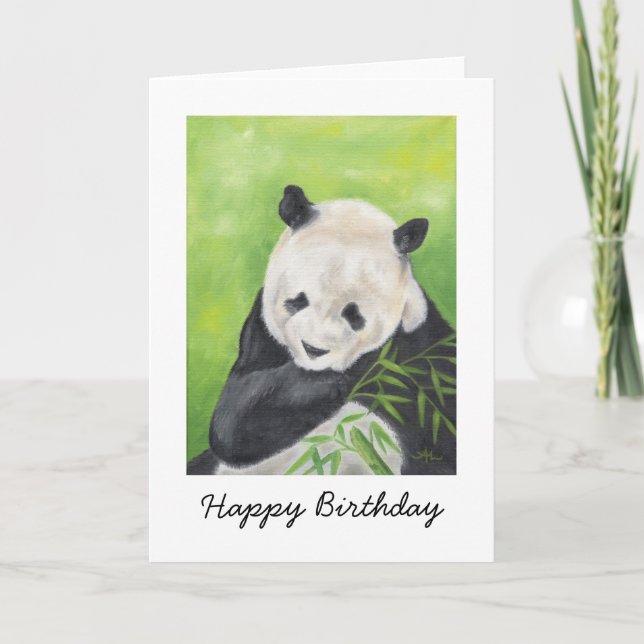 Panda Bear Birthday Card (Front)