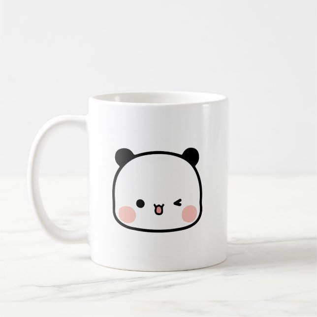 Panda bear, bubu and dudu, face bubu  coffee mug (Left)