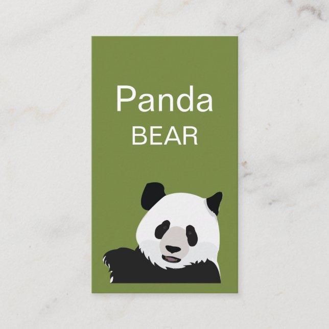  Panda Bear Business Card (Front)