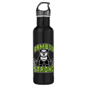 Panda Bear Cartoon - Bamboo Strong - Deadlift 710 Ml Water Bottle
