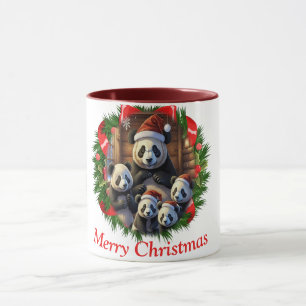 Panda Bear Christmas Mug