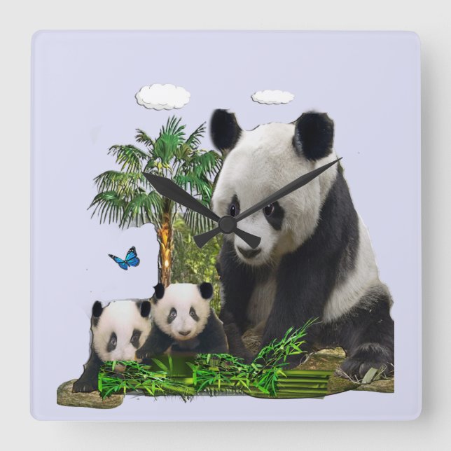 Panda bear clock (Front)