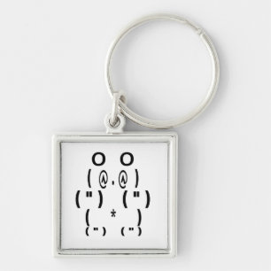 Panda Bear Computer Symbol Keychain