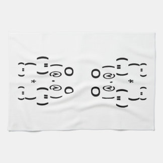 Panda Bear Computer Symbol Kitchen Towel